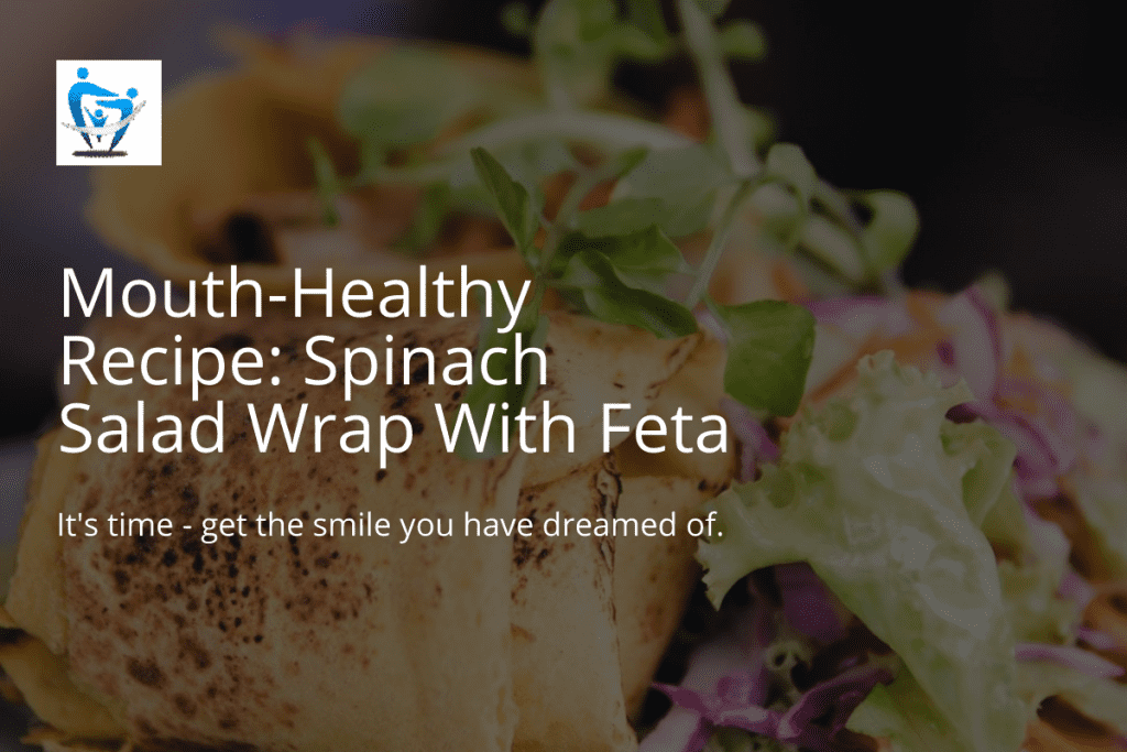 Spinach Salad Wrap with Feta