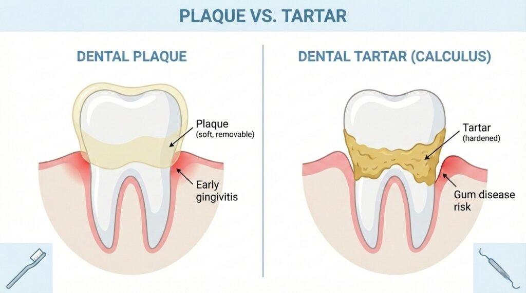 Plaque vs. Tartar