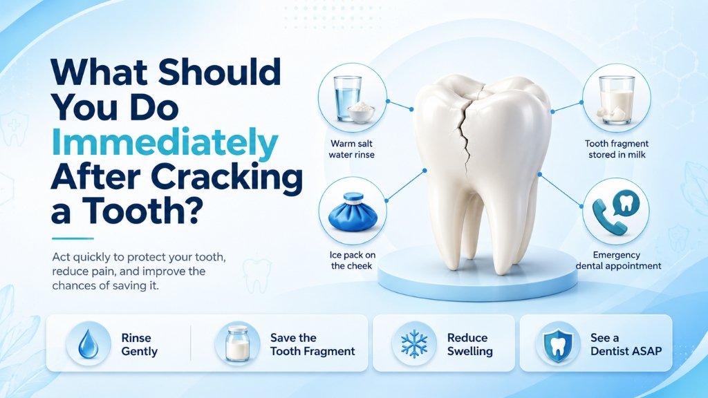 what to do after cracking a tooth