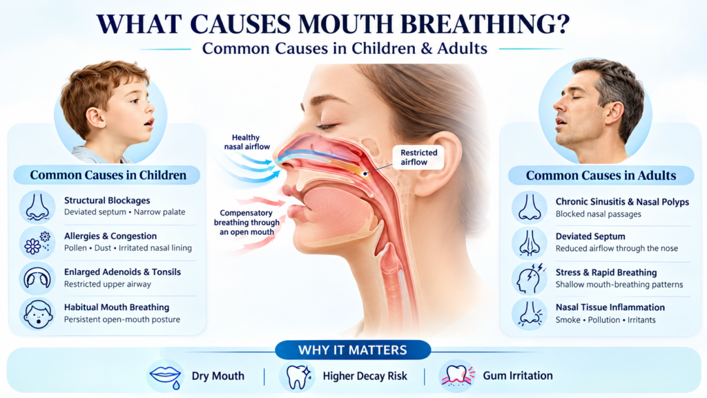 mouth breathing