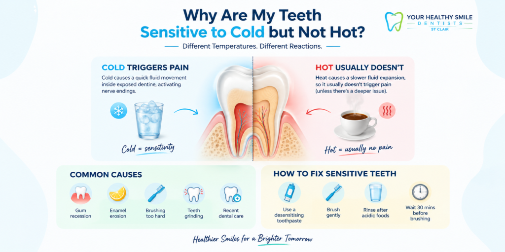 Why Are My Teeth Sensitive to Cold but Not Hot?